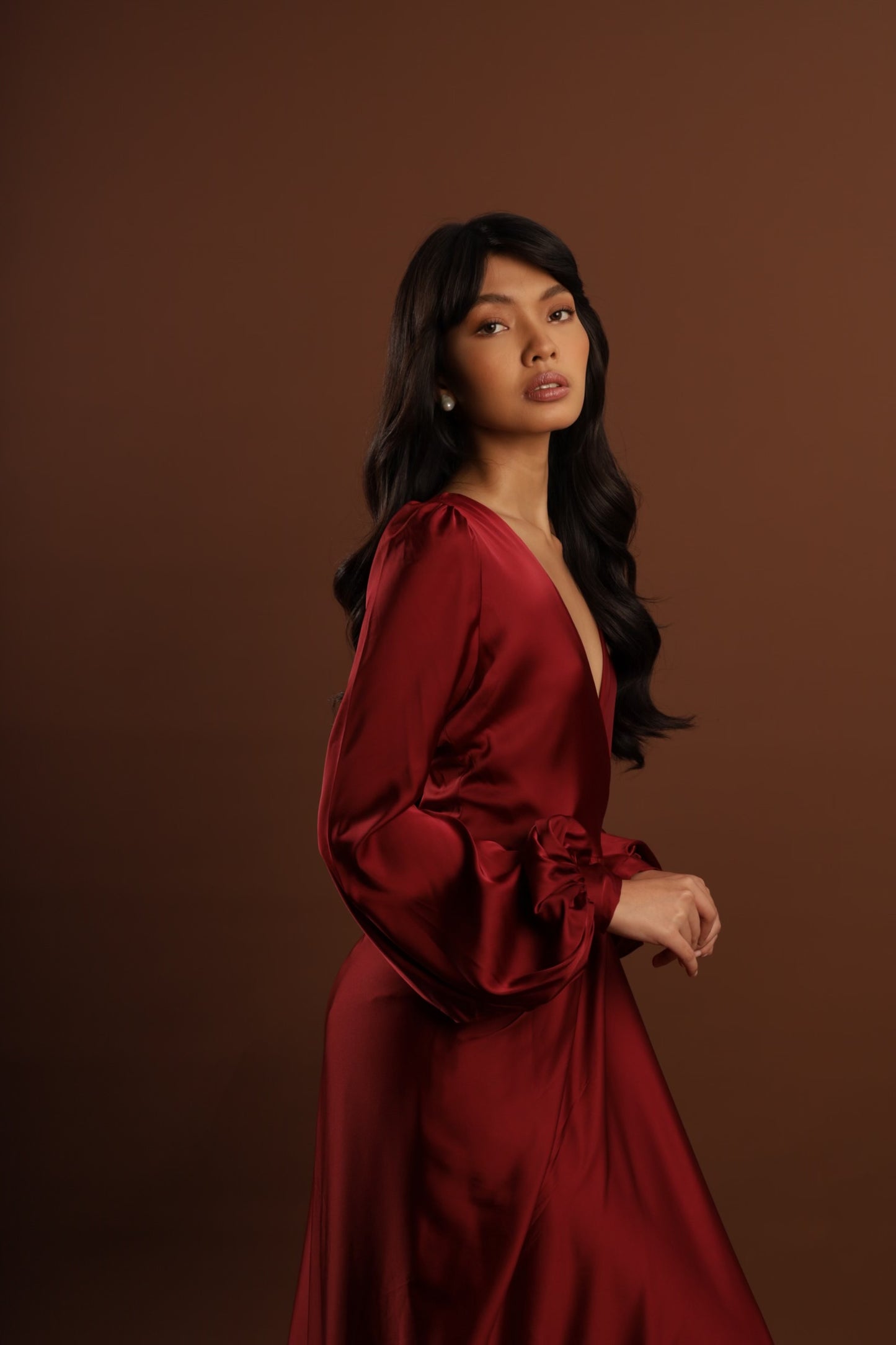 Ayla Dressing Robe ( italian silk )